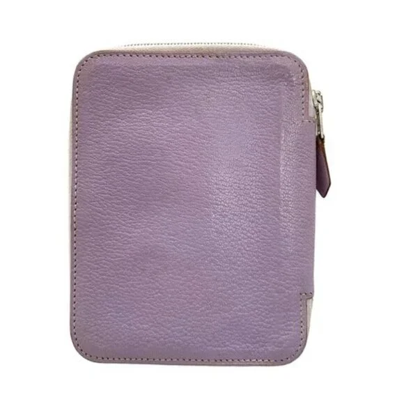 HERMES Agenda Zip Silk In - Purple Veau Epsom Square E Agenda - Picture 2 of 9